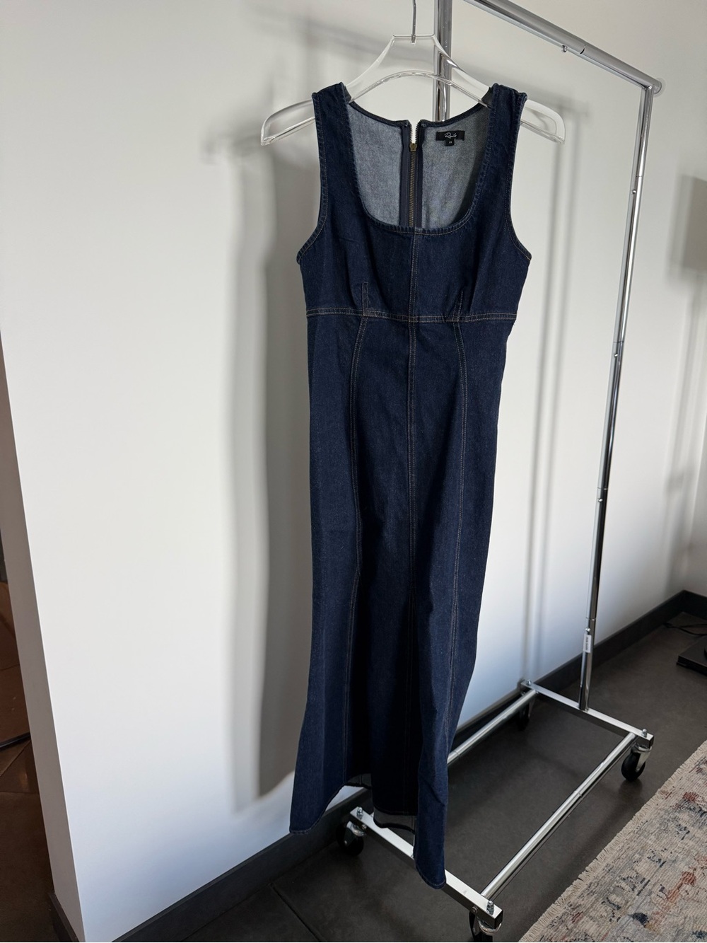 Rails Dark Denim Maxi Dress with Scoop Neck